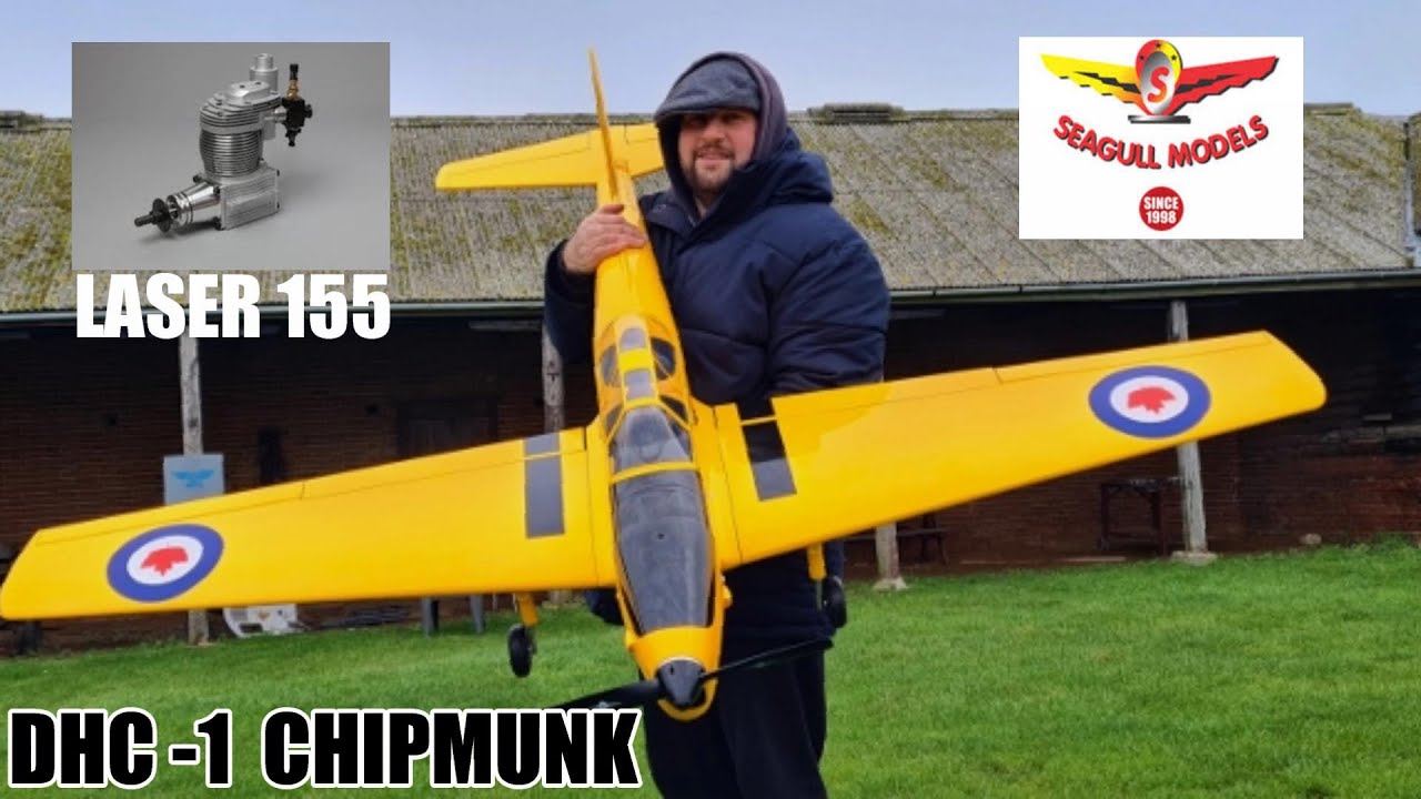 SEAGULL MODELS DHC-1 CHIPMUNK (CANADIAN) - LASER 155 GLOW MOTOR DEANO & LEE # 2 - 2020