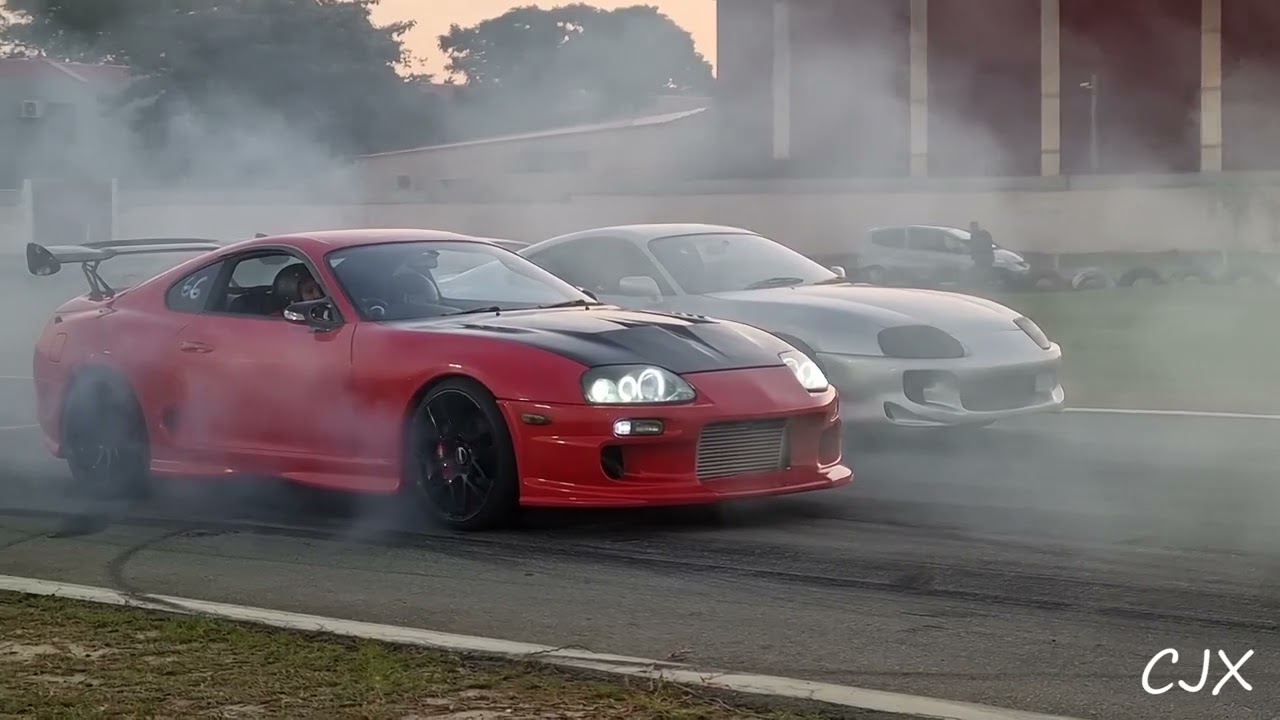 Toyota Supra 2JZ Turbo Drag Racing!