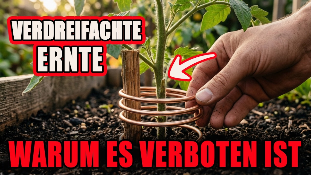 Ein Kupferdraht verdreifacht Ihre Ernte – Warum gilt diese Wissenschaft als „verboten“