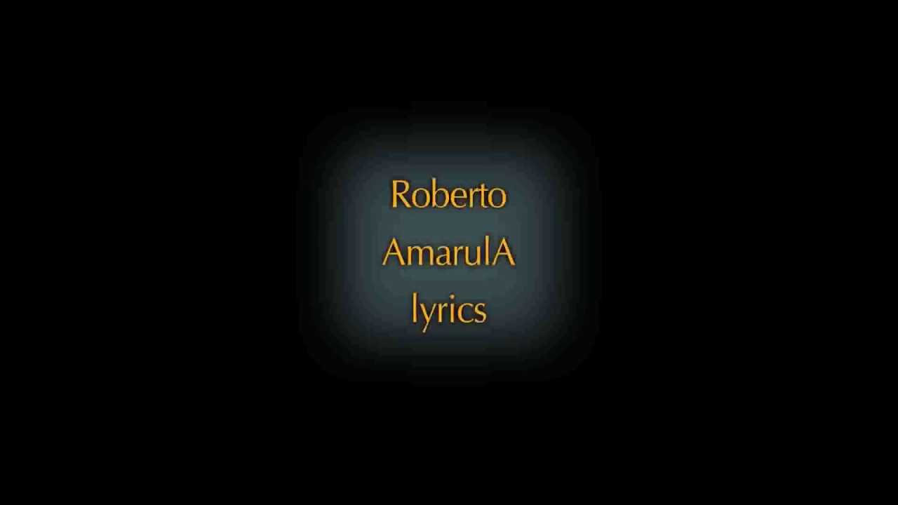 Roberto - Amarula Lyrics