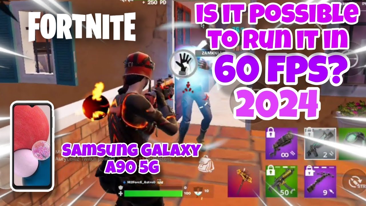 📱Samsung Galaxy A90 5G: Will it be possible to run at 60 fps in 2024? Fortnite Mobile Gameplay