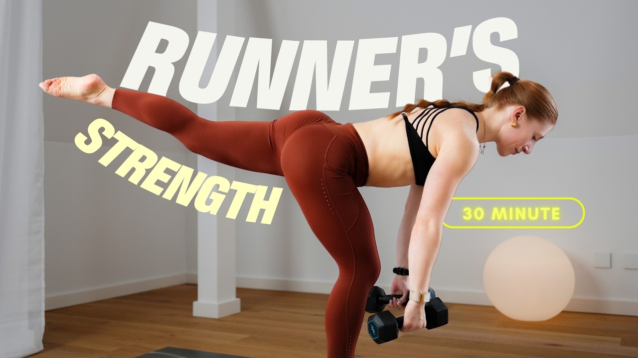 Stronger Running Starts Here (30 Min. Bulletproof Legs + Core with Dumbbells)
