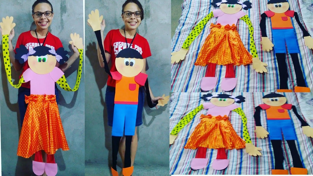 BONECOS ARTICULADOS EM EVA | Tia Gabi♥️