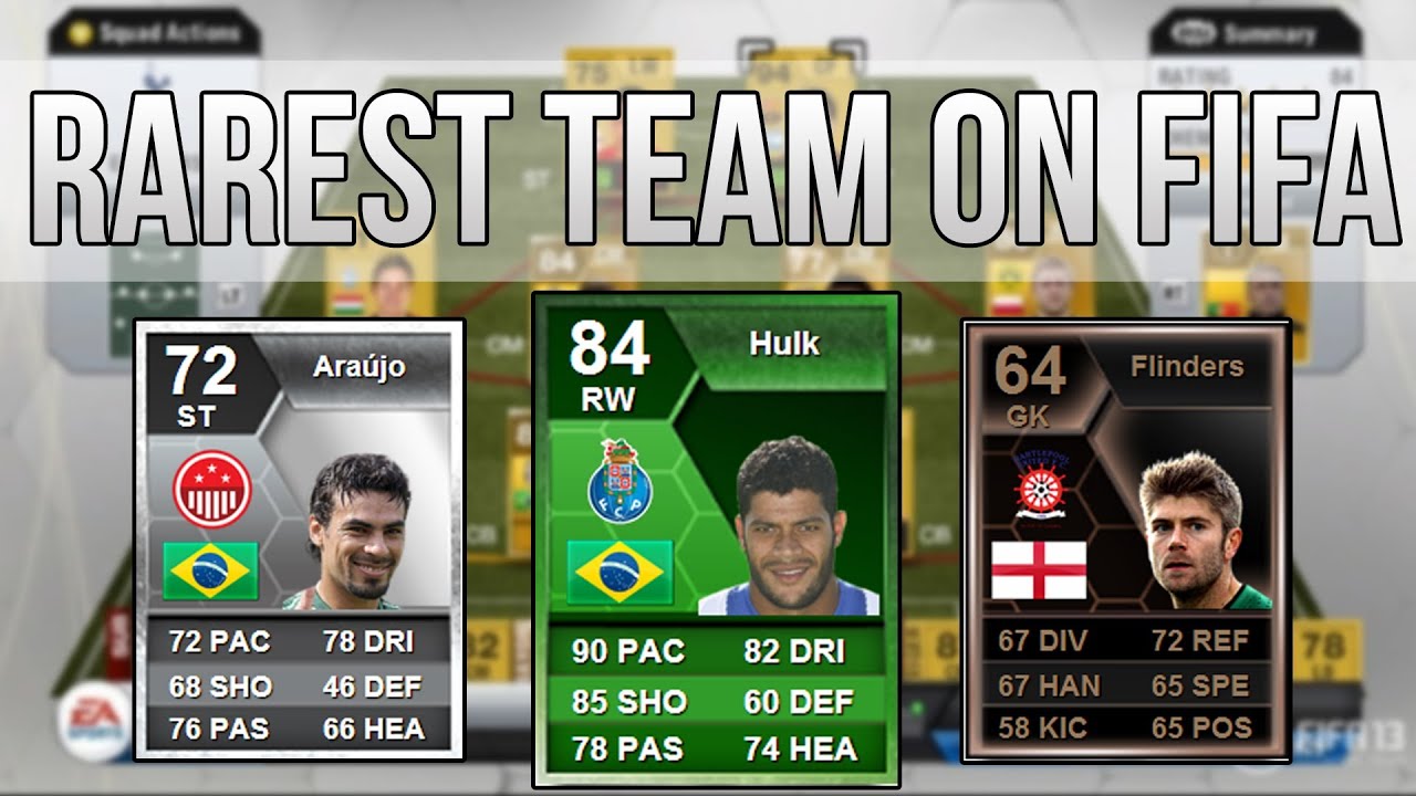 THE RAREST TEAM ON FIFA 13!
