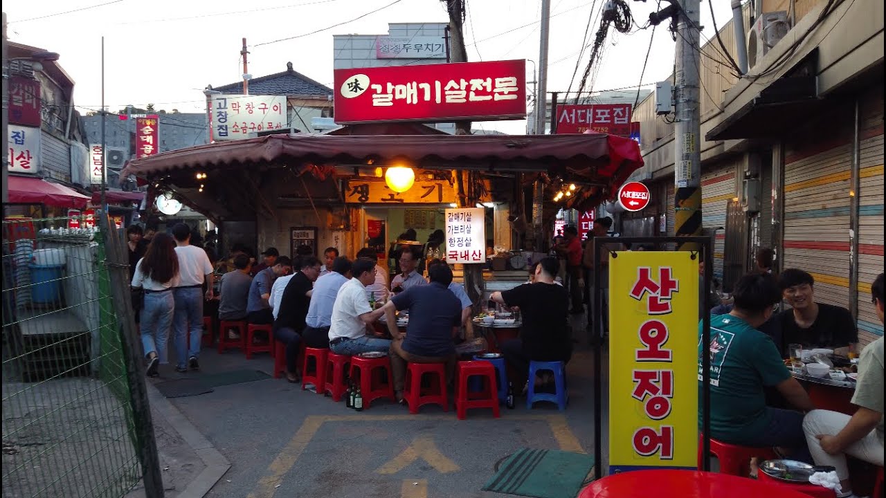 Amazing Meat Alley in Seoul, Korea - 4K