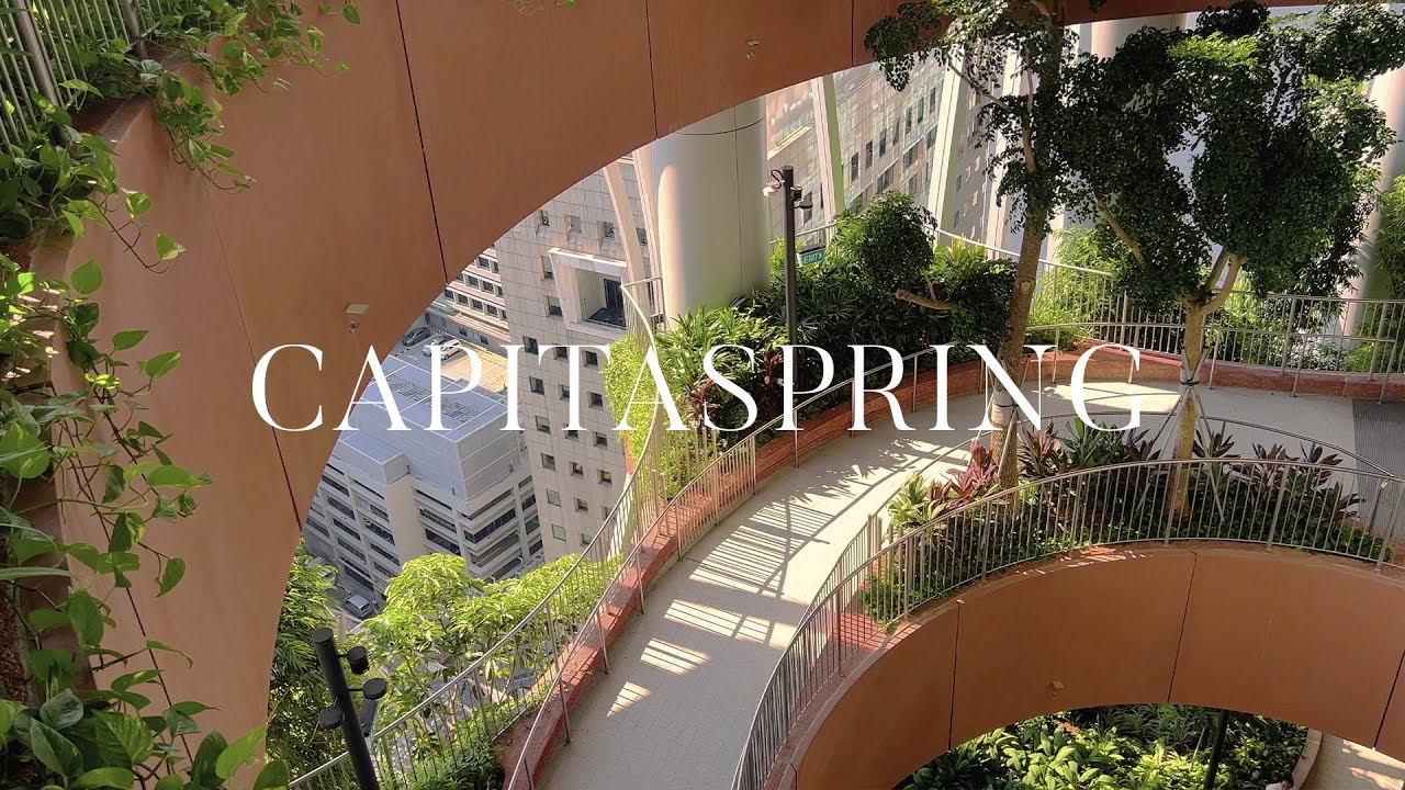 Biophilic Skyscraper with Mid-Air Botanical Promenade and Roof Urban Farm | CapitaSpring Singapore