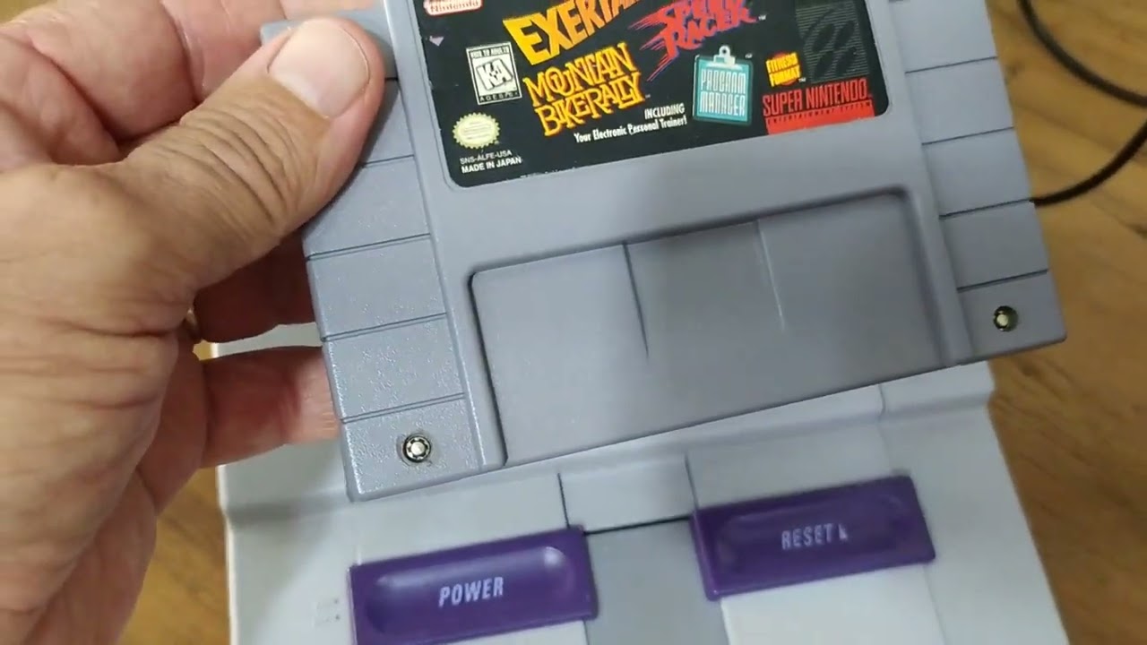 Exertainment Mountain Bike Rally Speed Racer SNES 2405