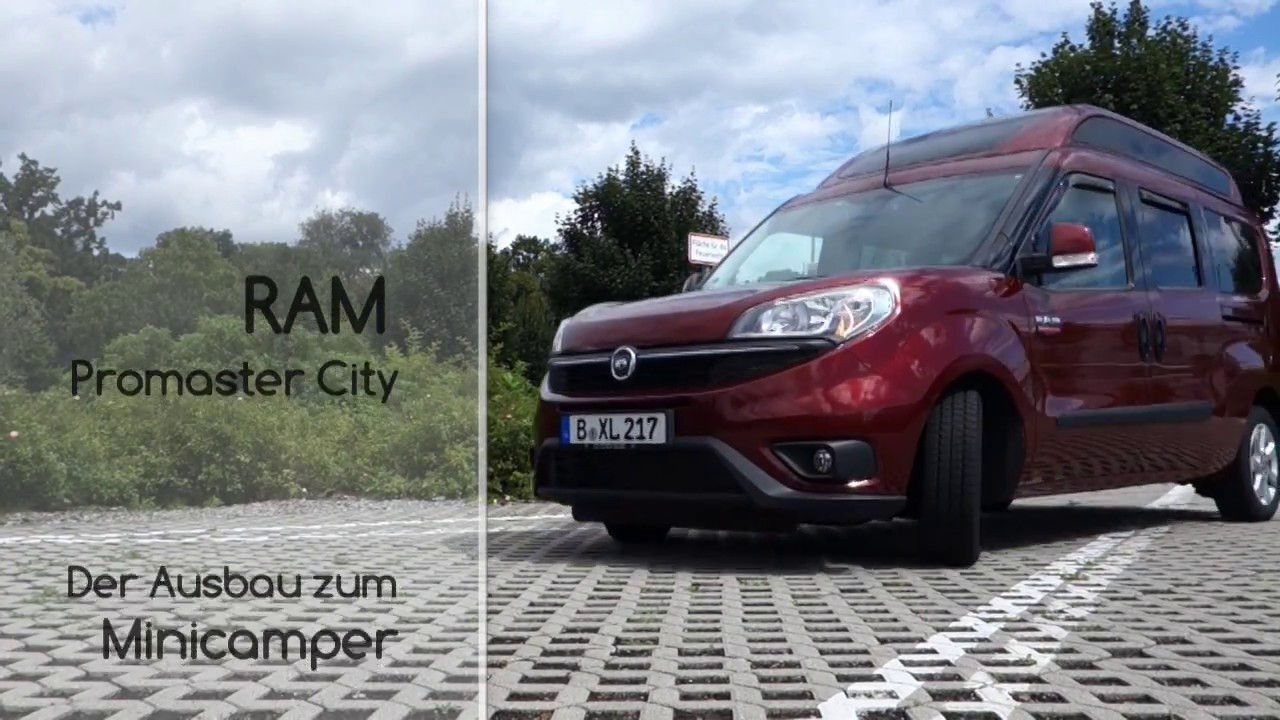 Hochdachkombi Umbau Wohnmobil Fiat Doblo Minicamper Campingbox Campervan flightcase style
