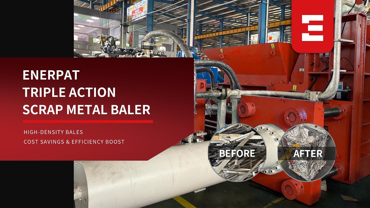 Triple-Compression Scrap Metal Baler | Processing Automotive Stamped Parts Scrap for Maximum Profit