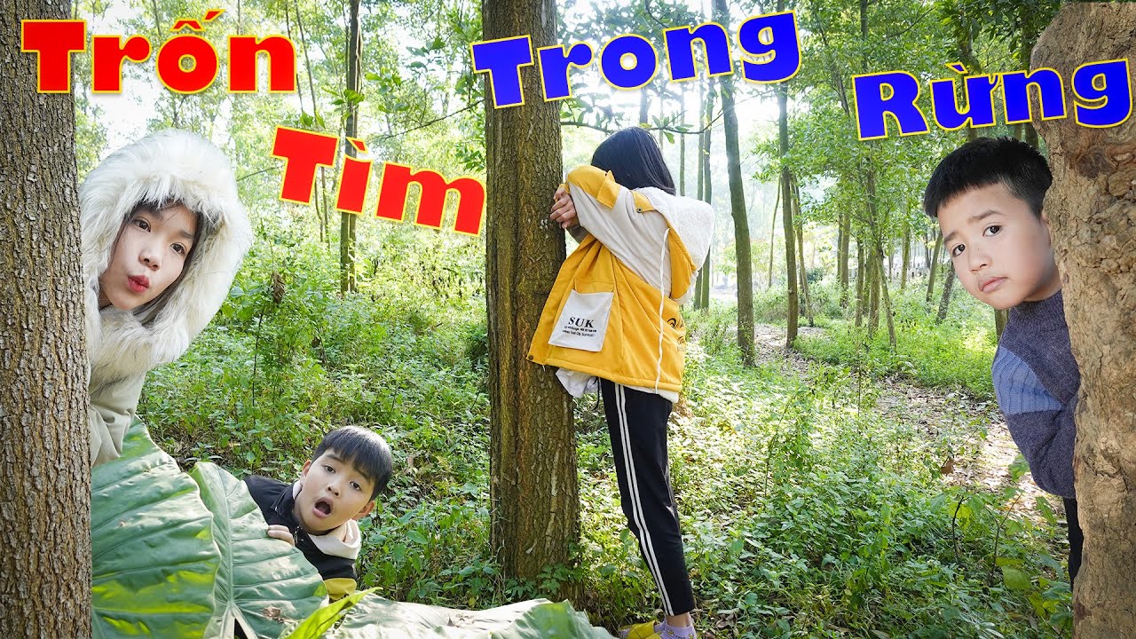 Chơi Trốn Tìm Trong Rừng Và Trường Học ♥ Minh Khoa TV