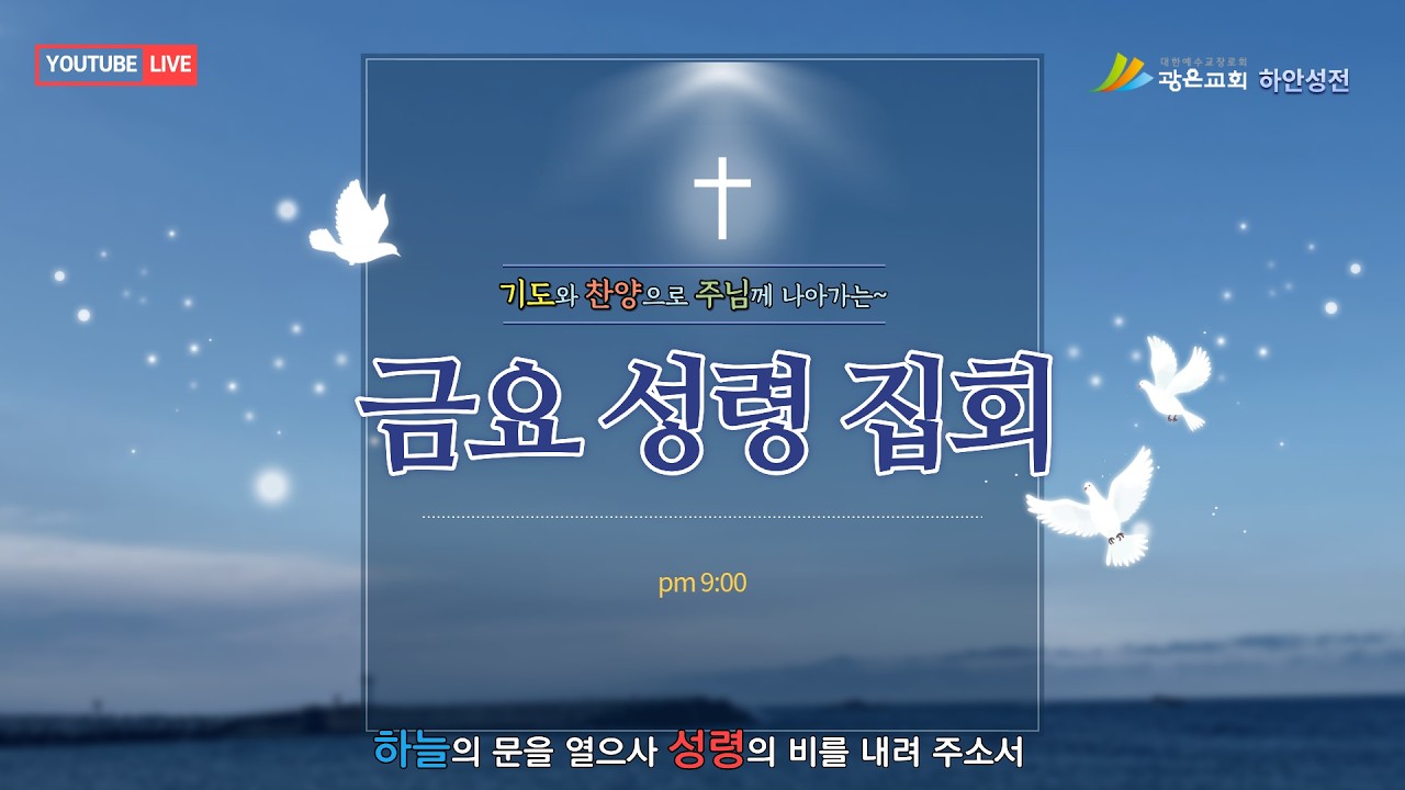 [ 광은교회 하안성전 ]  2026년 2월 20일  금요성령집회 Live  [ 위기의 순간에는 기도해야  합니다 ]  -  김대한목사