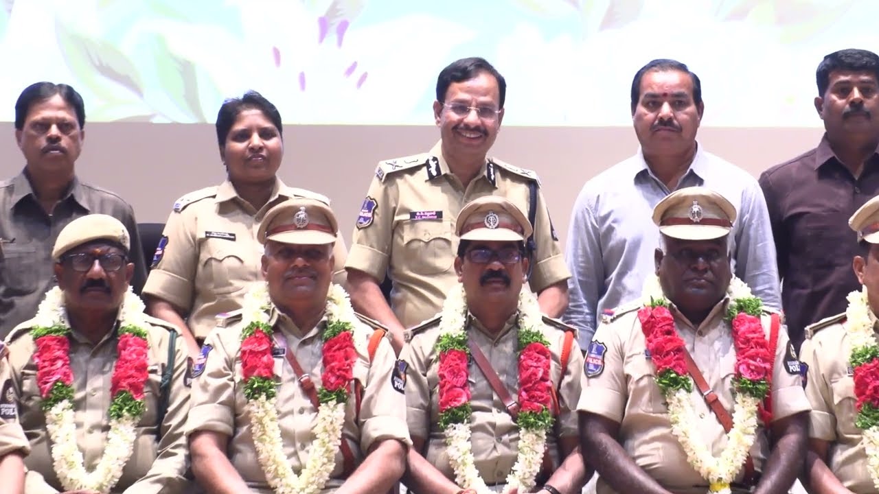 V. C. Sajjanar bids a heartfelt farewell to retiring Hyderabad City Police officers.