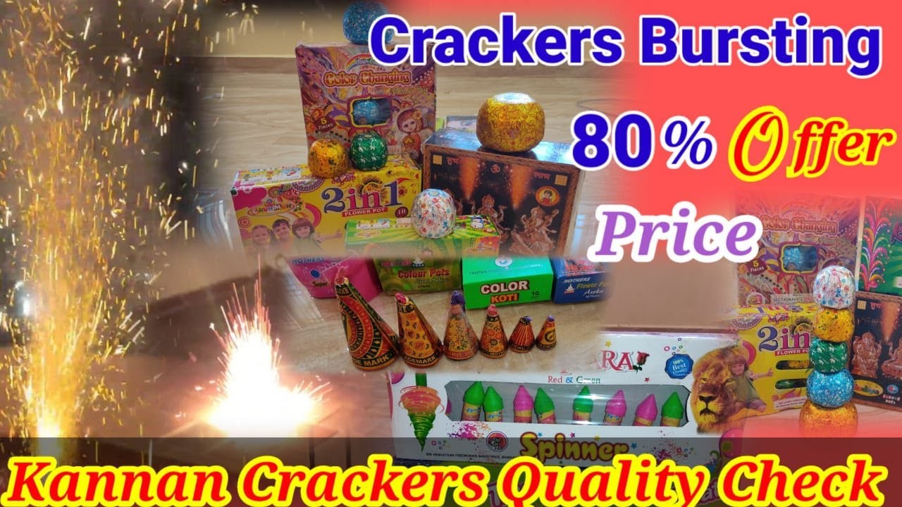 Diwali Crackers bursting and testing video with Kannan crackers (Quality checking)