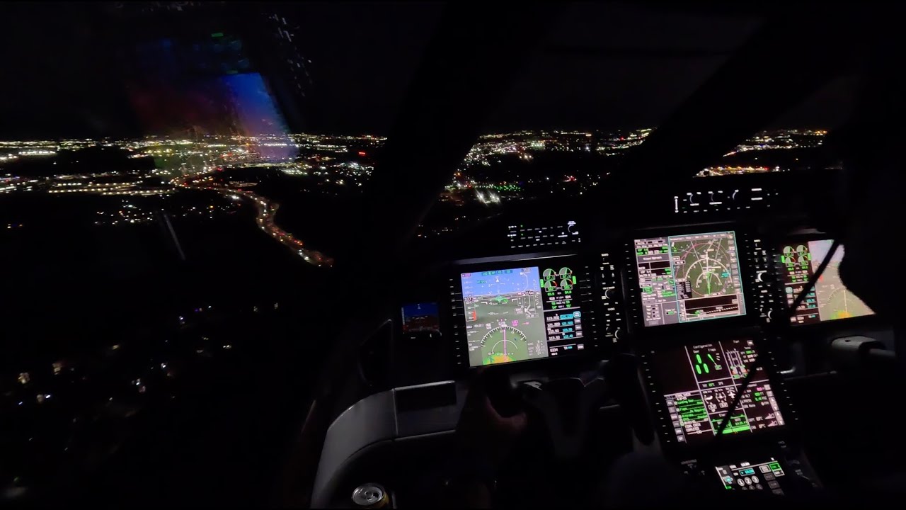 Pilatus PC-24 | KAPC - KSAT | Ночная посадка в полномасштабном полете в KSAT