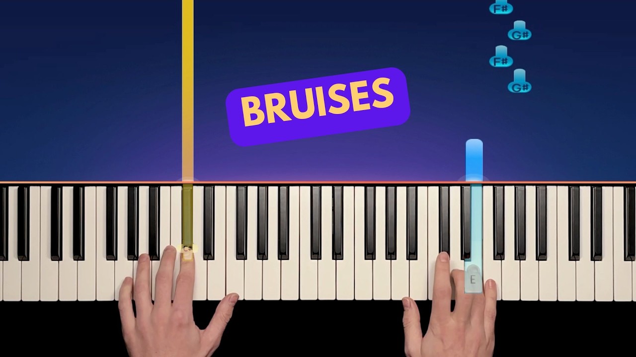 Lewis Capaldi - Bruises - EASY Piano Tutorial