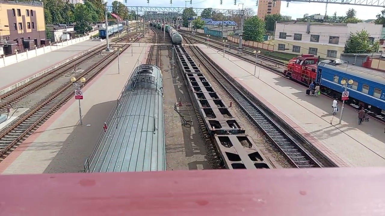 2ТЭ25км 0108 с грузовым составом 