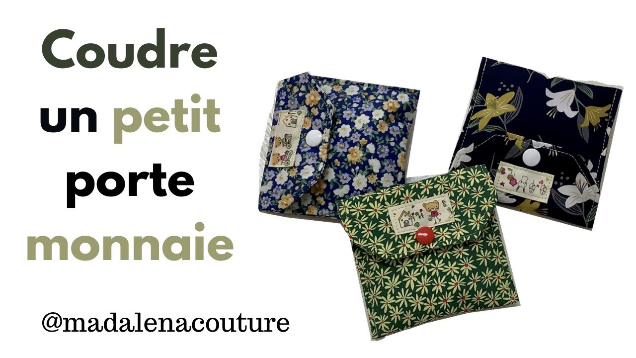 Coudre un petit porte monnaie - Tuto Couture Madalena