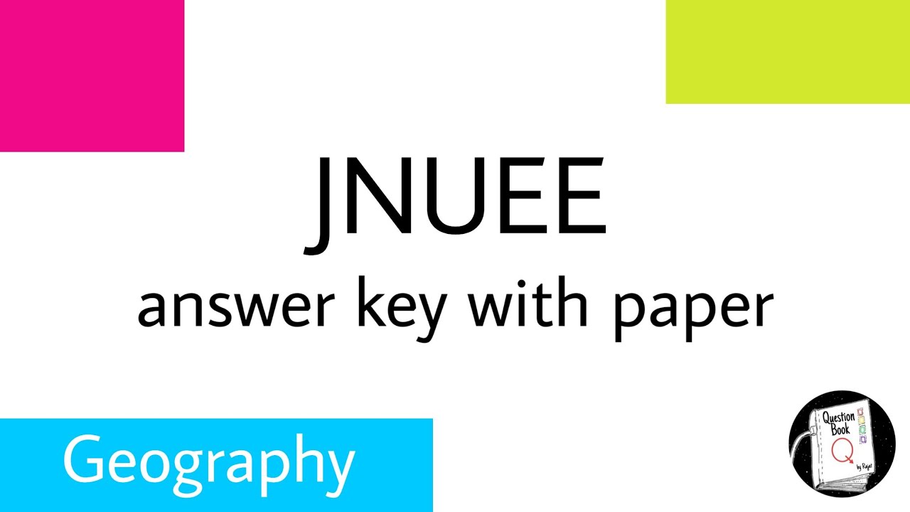 Jnu geography answer key 2020
