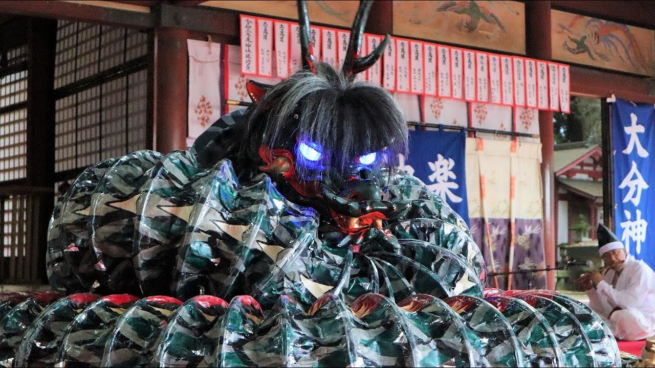 八幡朝見神社奉納神楽　大分神楽社『大蛇退治」