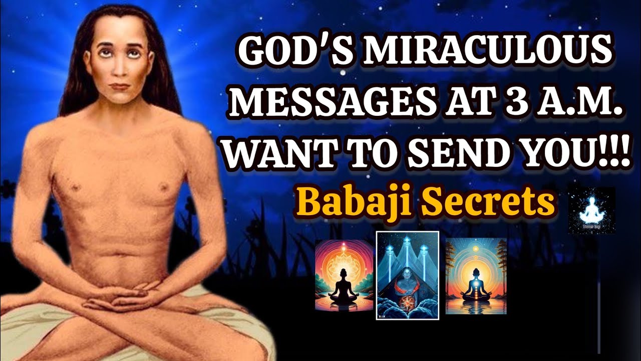 GOD'S MIRACULOUS Messages At 3 A.M. Want To Send You &ndash; Babaji Secrets #GodsMessages #babaji