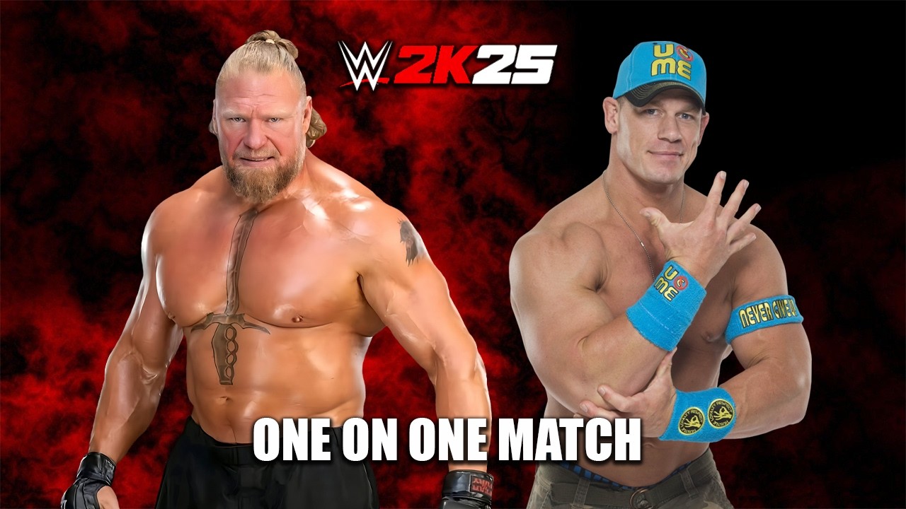 Brock Lesnar vs John Cena - WWE 2K25