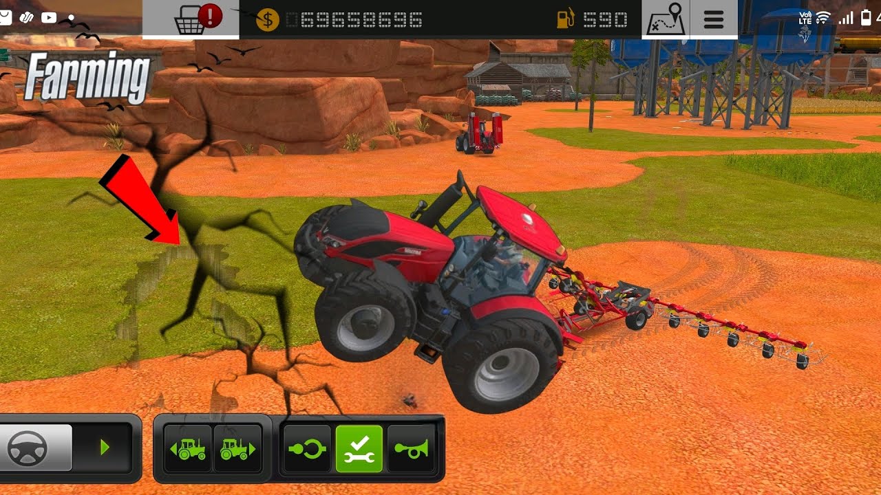 High-Performance Tractor Maneuvering and Terrain Physics in Farming Simulation
