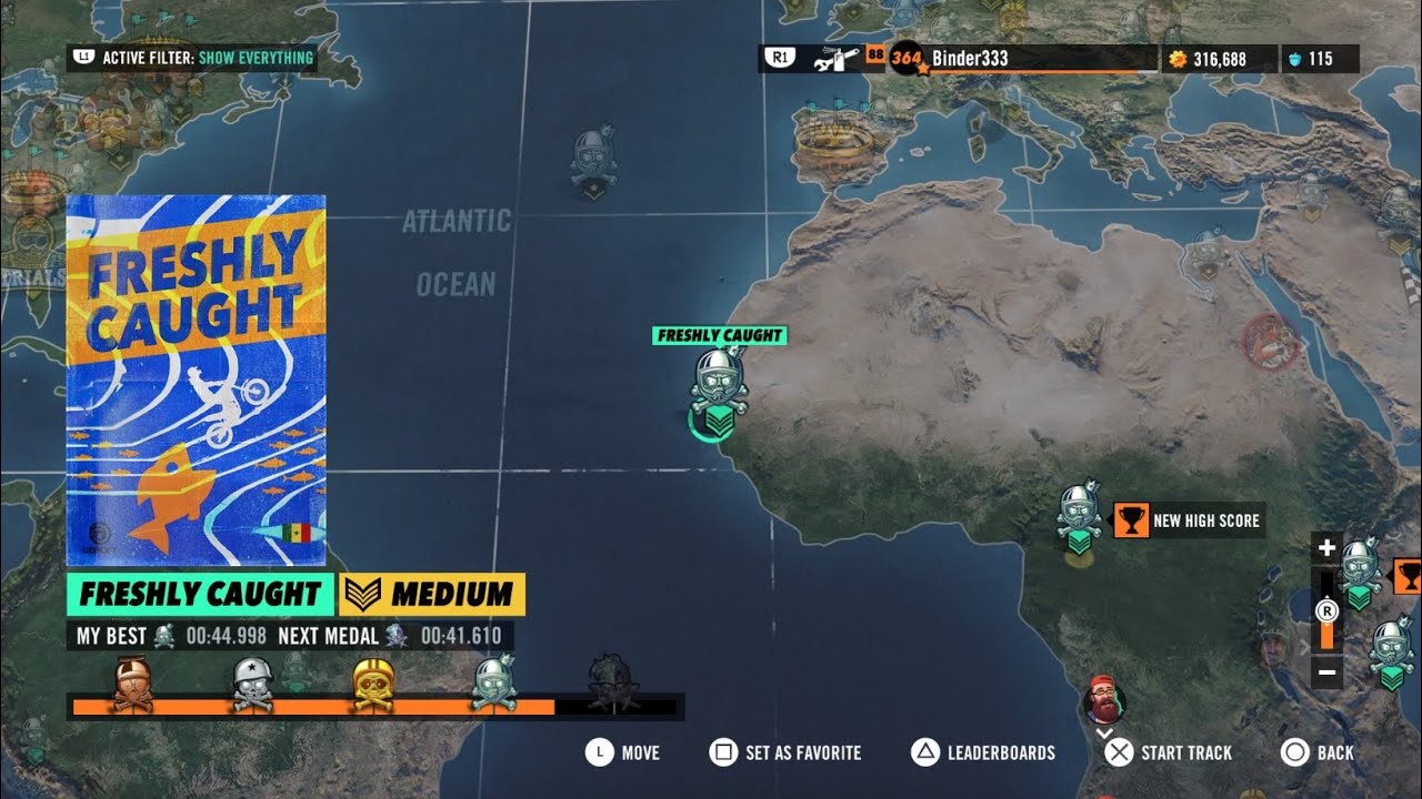 Trials Rising PS4 - Freshly Caught - Platinum - HUN Region Best