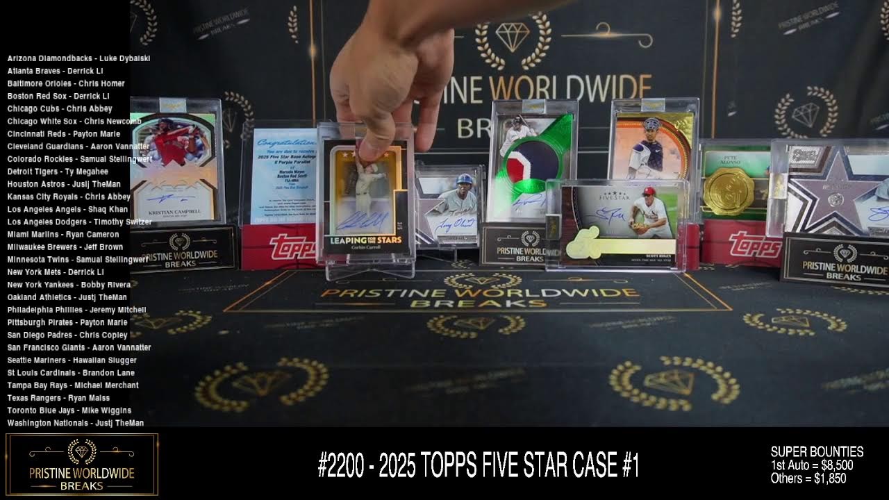 #2200 - 2025 TOPPS FIVE STAR CASE #1