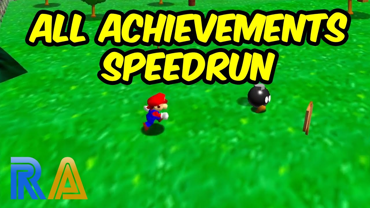 Super Mario 64 - All Retroachievements Speedrun by Bubzia (Full Video)