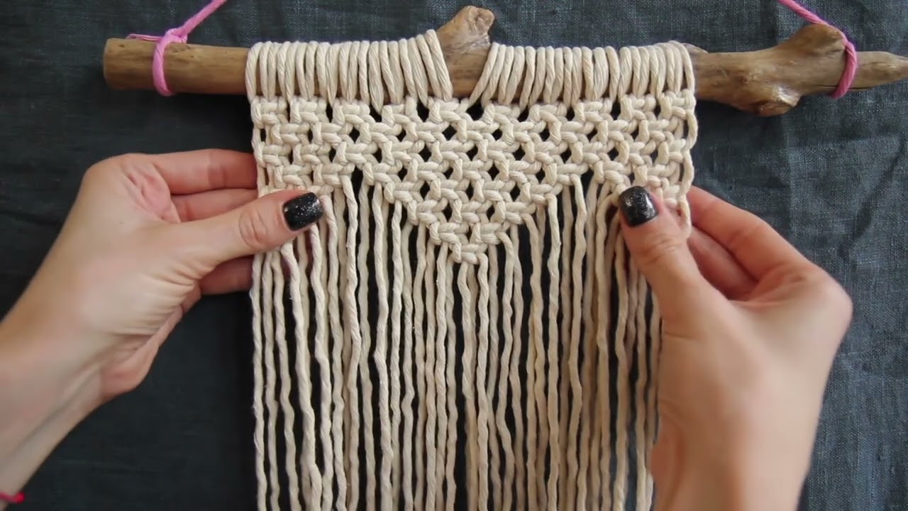 DIY Macrame Wall Hanging Heart / Tutorial Macrame fluffy Heart