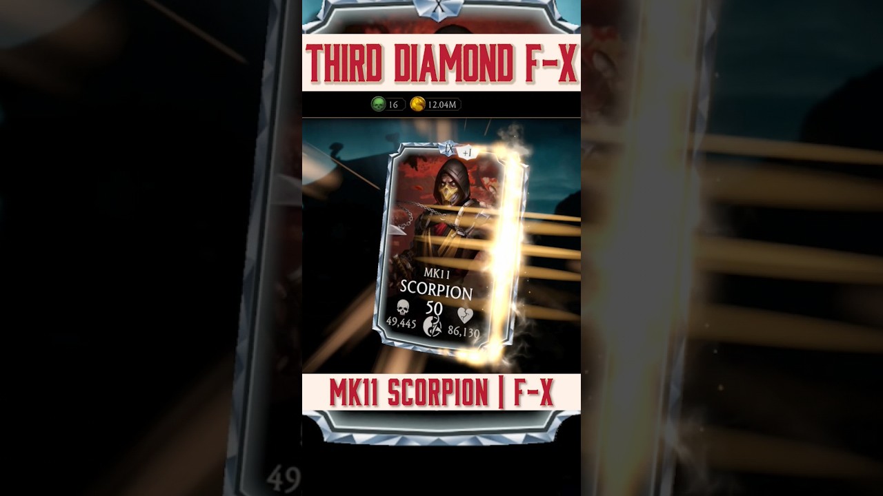 Fusion - X | MK11 SCORPION | 3rd DIAMOND 💎🍻🔥😈☠️☠️☠️☠️🥳🎁 #mortalkombatmobile #mk11scorpion