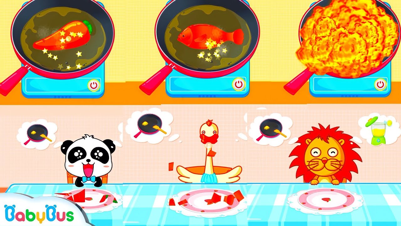 My Baby Chef || BabyBus Panda Cartoon || Android & iOS Gameplay.