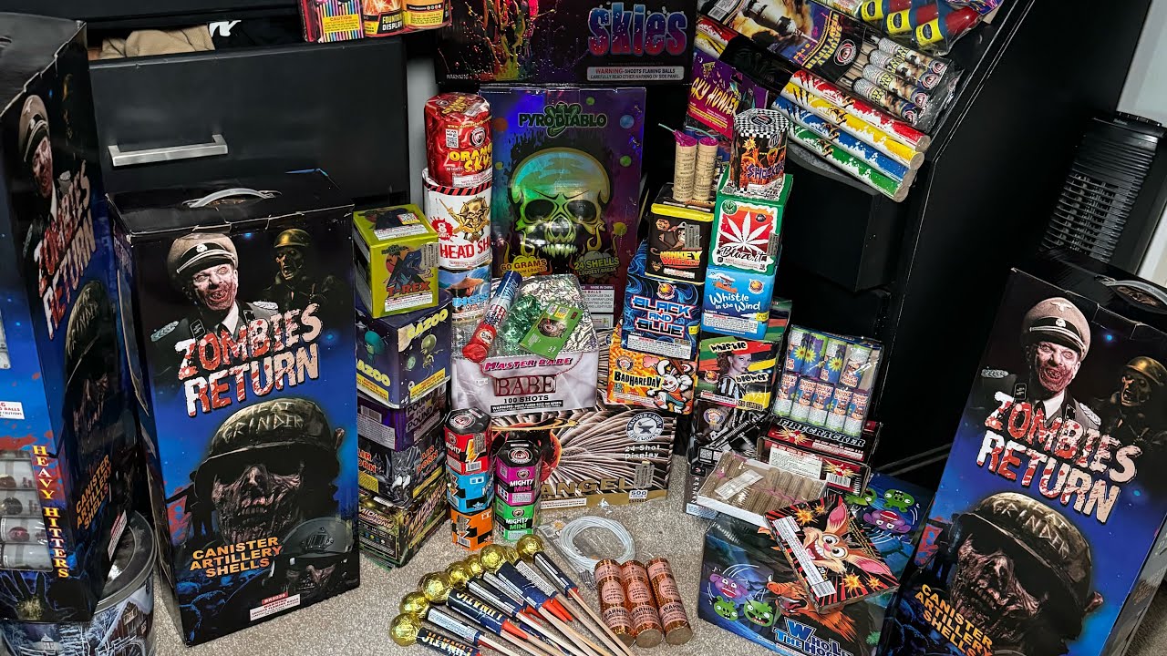 2024 4th of July Firework stash!! | Fish n’ Fireworks | Salutes, 500g, OL crackers!!