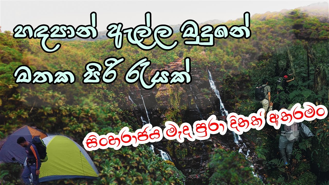 Hike to Handapan Ella | Camp night | Sri Lanka | Sinharaja Rain forest.(හඳපාන් ඇල්ල) 4k | Lost