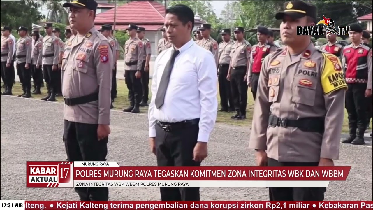 POLRES MURUNG RAYA TEGASKAN KOMITMEN ZONA INTEGRITAS WBK DAN WBBM -KABAR17