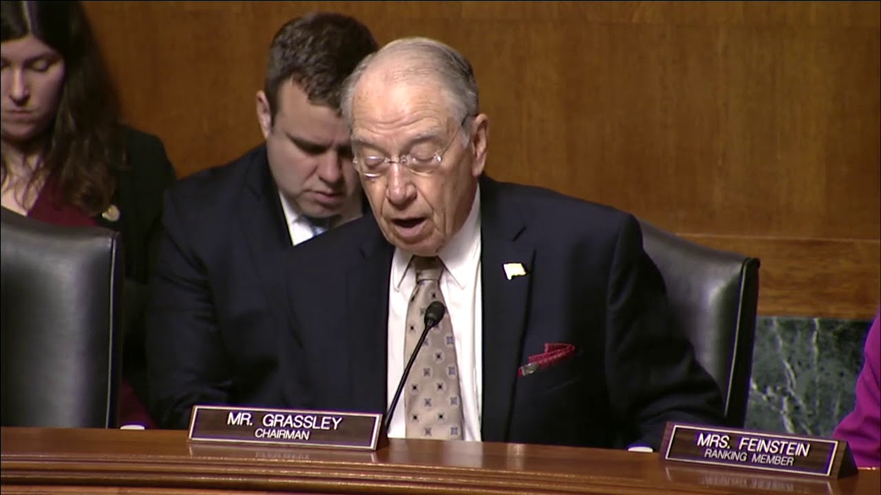 Grassley Statement at Hearing Exploring Law Enforcement Tools to Combat Election Interference