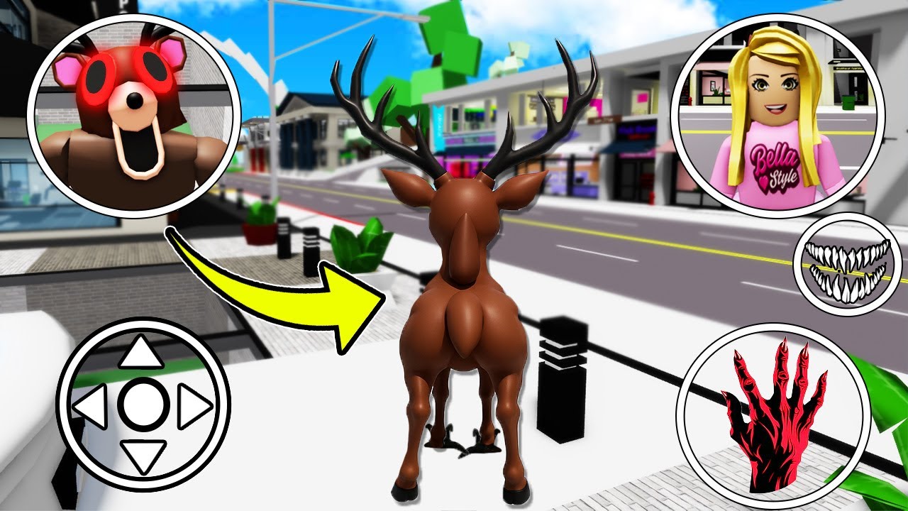ZOSTAŁAM JELENIEM W Roblox Brookhaven i STAŁO SIĘ TO...