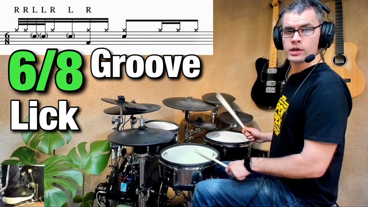 6/8 Groove Lick | Advanced Drum Lesson by Dex Star