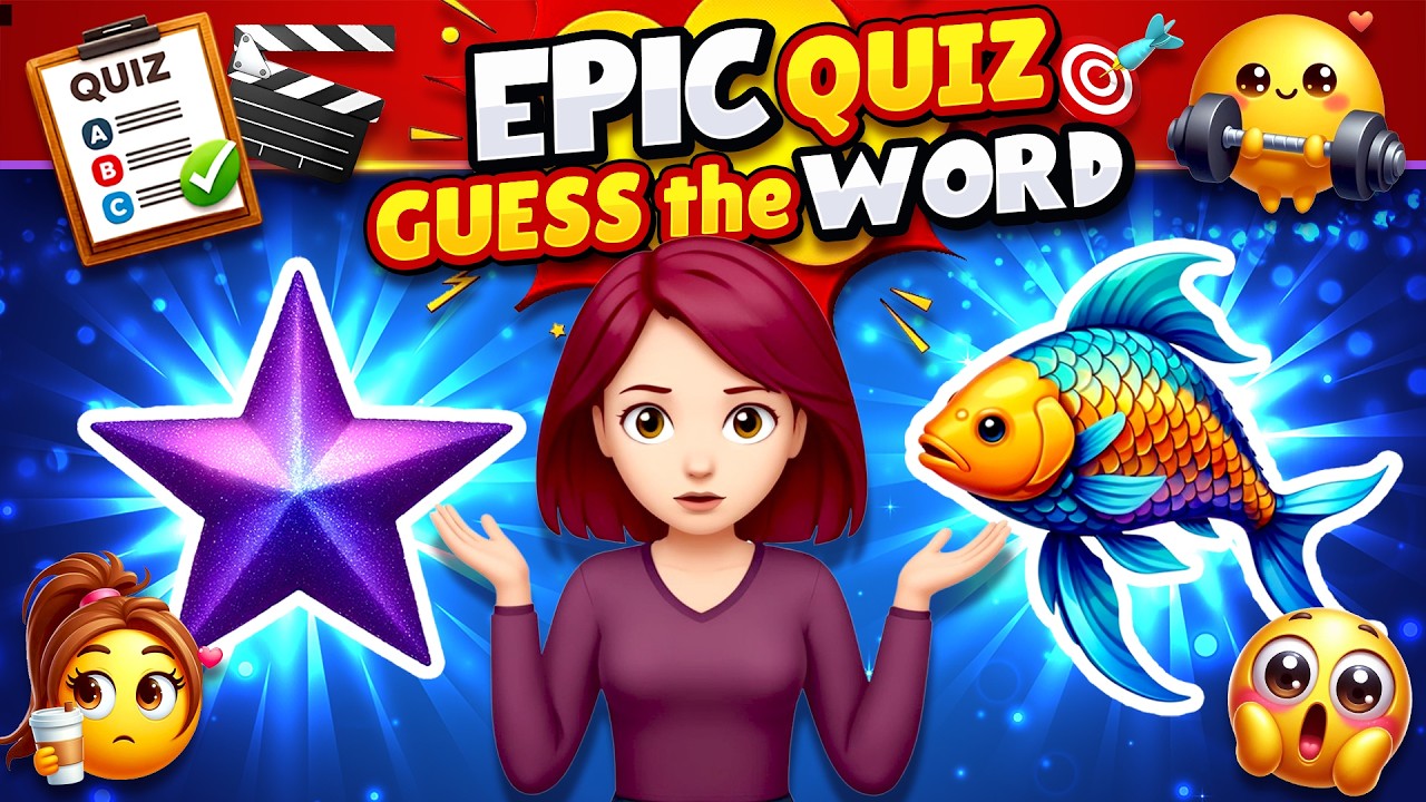 Guess the WORD by the EMOJIS 🤔🙄 | Emoji Quiz Challenge