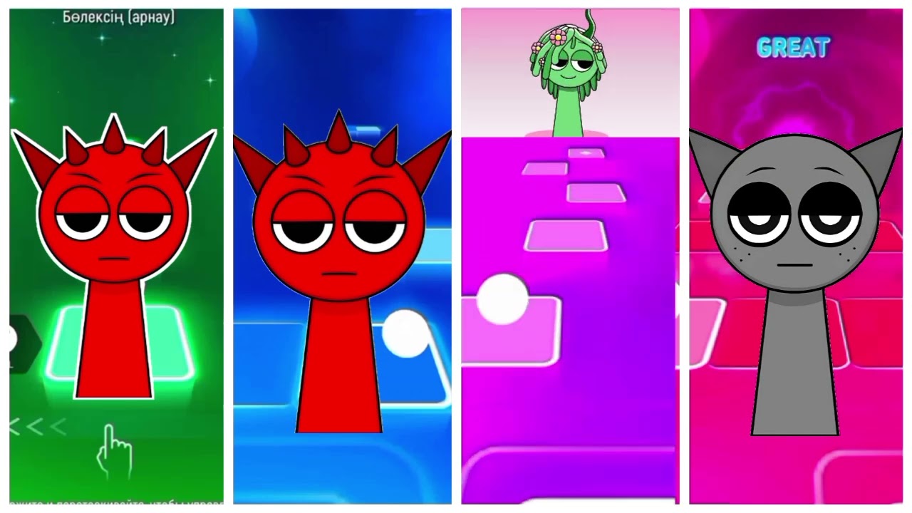 SPRUNKI Incredibox - Coffin Dance Song (COVER) Tiles hop