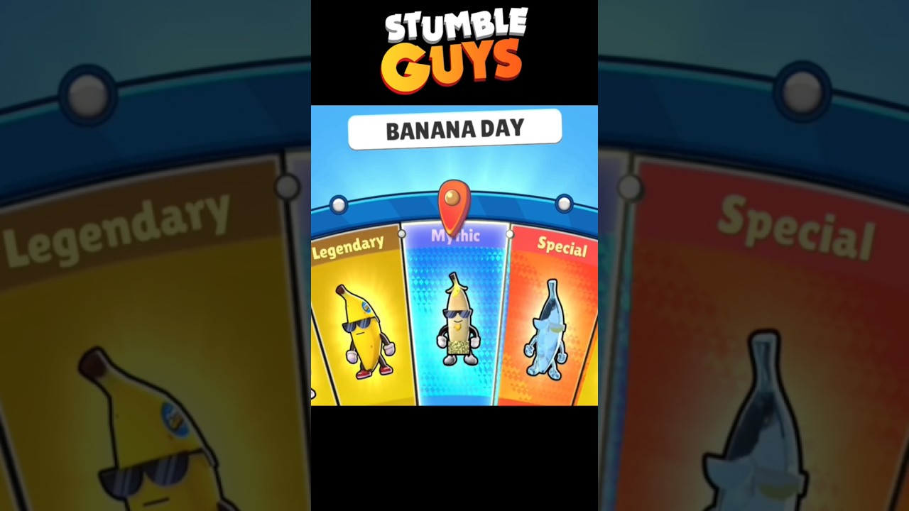 Stumble Guys Banana Day Wheel - Spin For Diamond Banana Stumble Guys