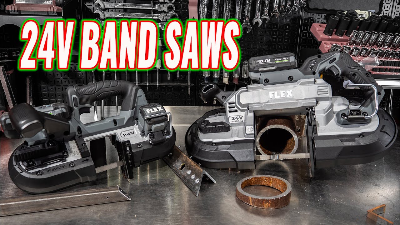 NEW FLEX 24-Volt Brushless Compact and Deep Cut Band Saws Review
