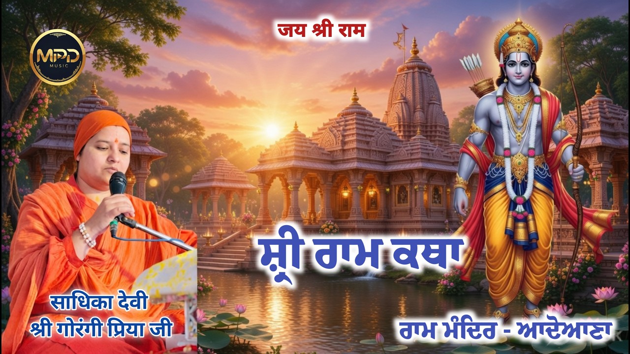 🔴 Live | ਸ਼੍ਰੀ ਰਾਮ ਕਥਾ | ਸਾਧਿਕਾ ਦੇਵੀ ਸ਼੍ਰੀ ਗੋਰਾਂਗੀ ਪ੍ਰਿਆ ਜੀ  | ਰਾਮ ਮੰਦਿਰ ਆਦੋਆਨਾ  20/03/2026 |