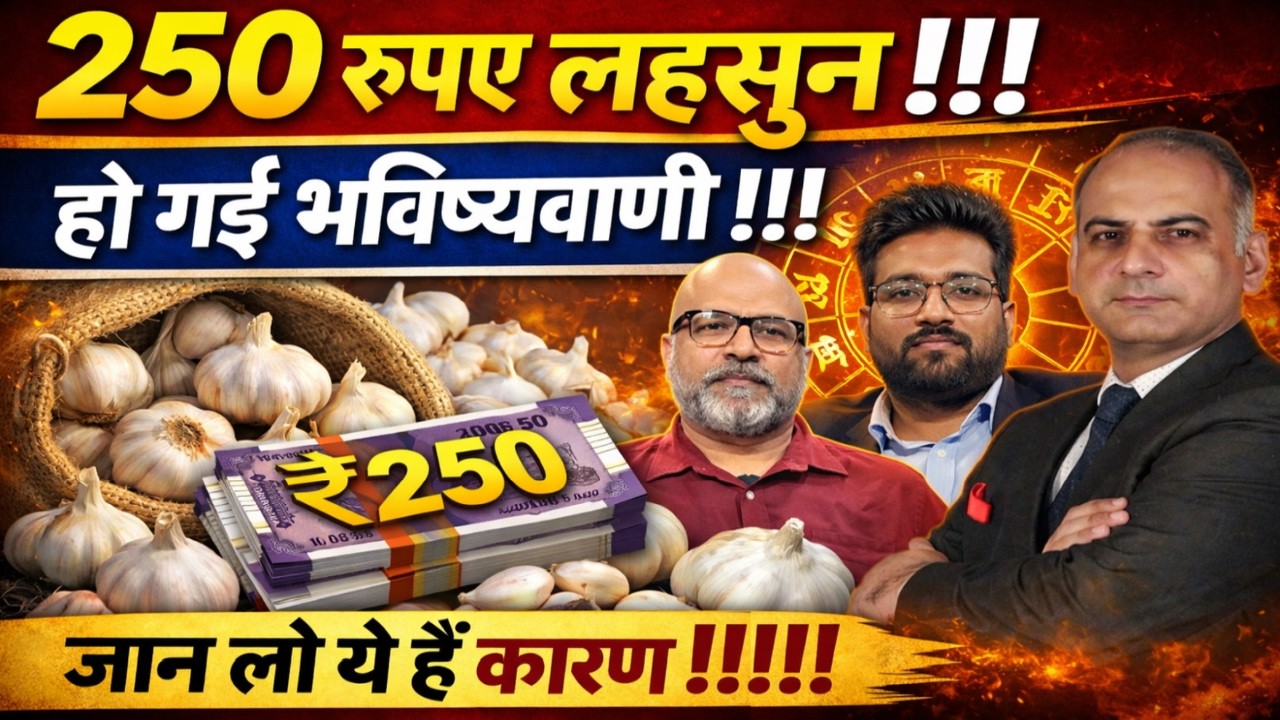 लहसुन ₹250 किलो जाएगा! हो गई भविष्यवाणी!!!