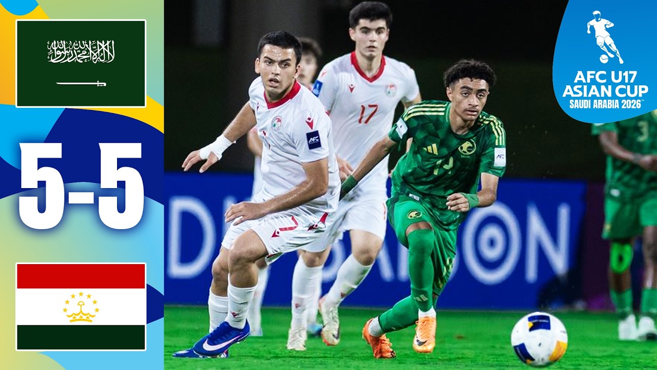 Insane finish to 10-GOAL-SPECTACLE! | Saudi Arabia - Tajikistan | Highlights | AFC U17 Asian Cup&trade;