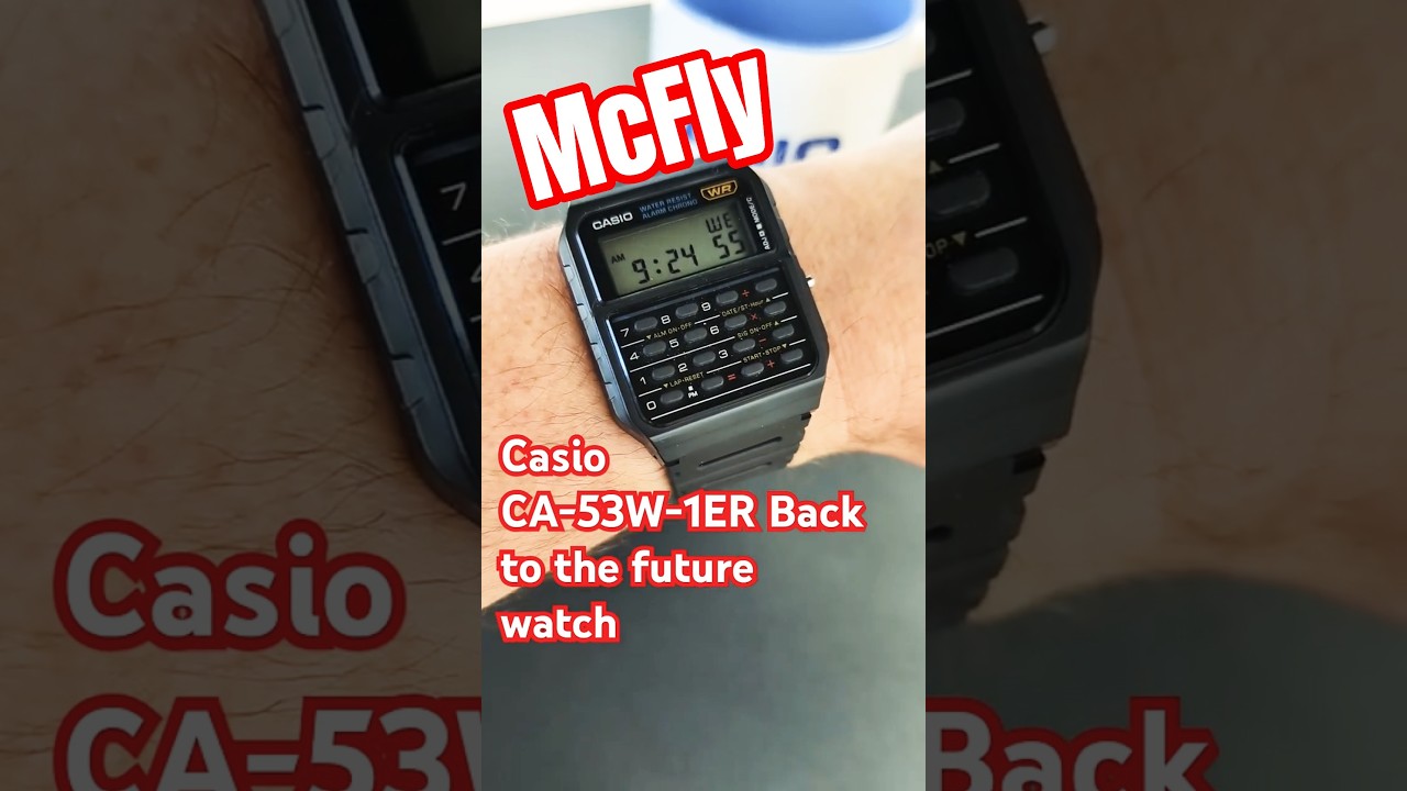 Back To The Future Casio ⌚ CA-53W-1ER 🔥 #casiowatch #casiovintage #casiocalculator #backtothefuture