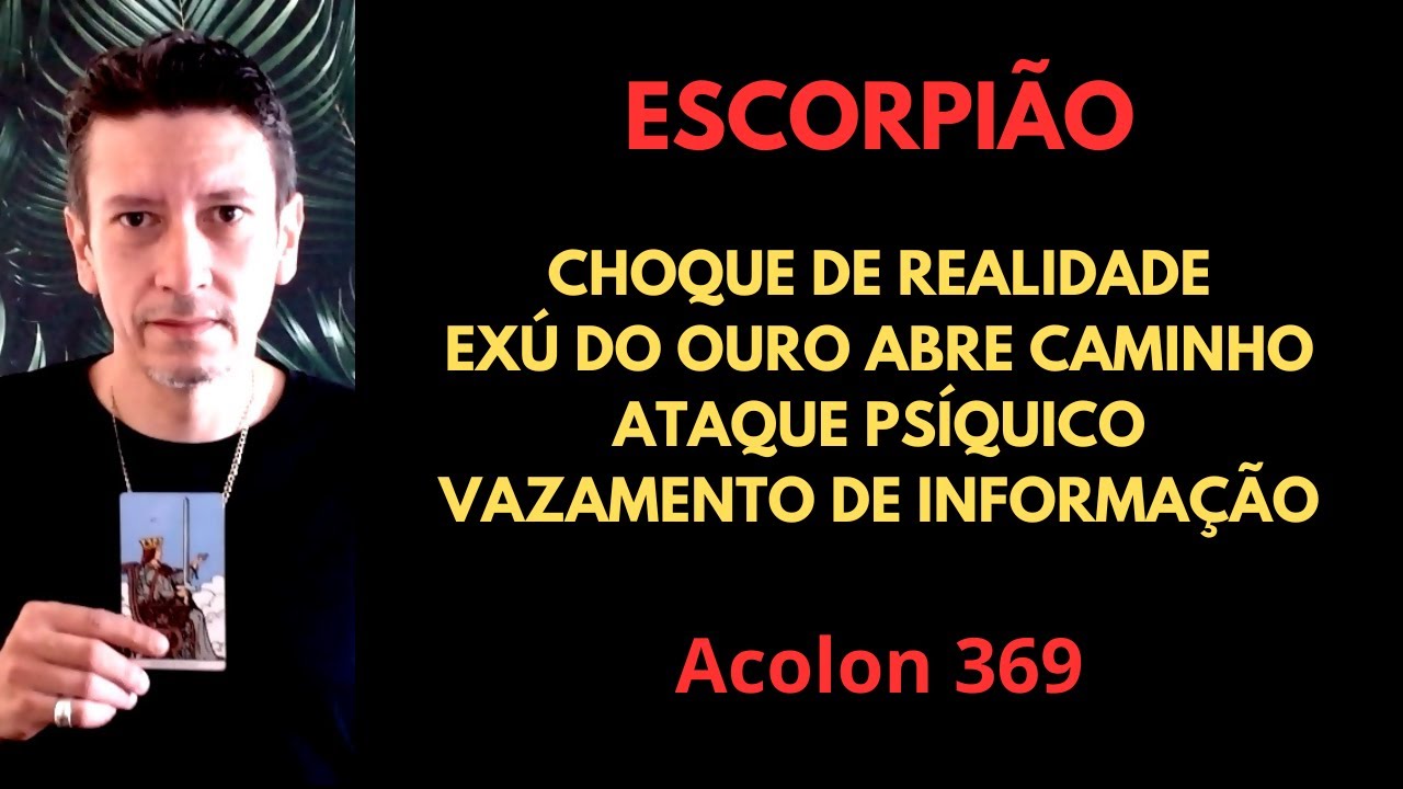 Escorpião - Exú do ouro abre caminho #baralhocigano #tarot #signodeescorpiao #exu #taro #magia