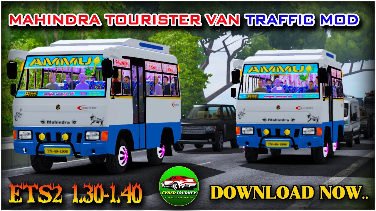 💥😍Released Mahindra Tourister van traffic mod for ets2 1.30-1.40+|🔥tamilnadu van traffic mod ets2✨