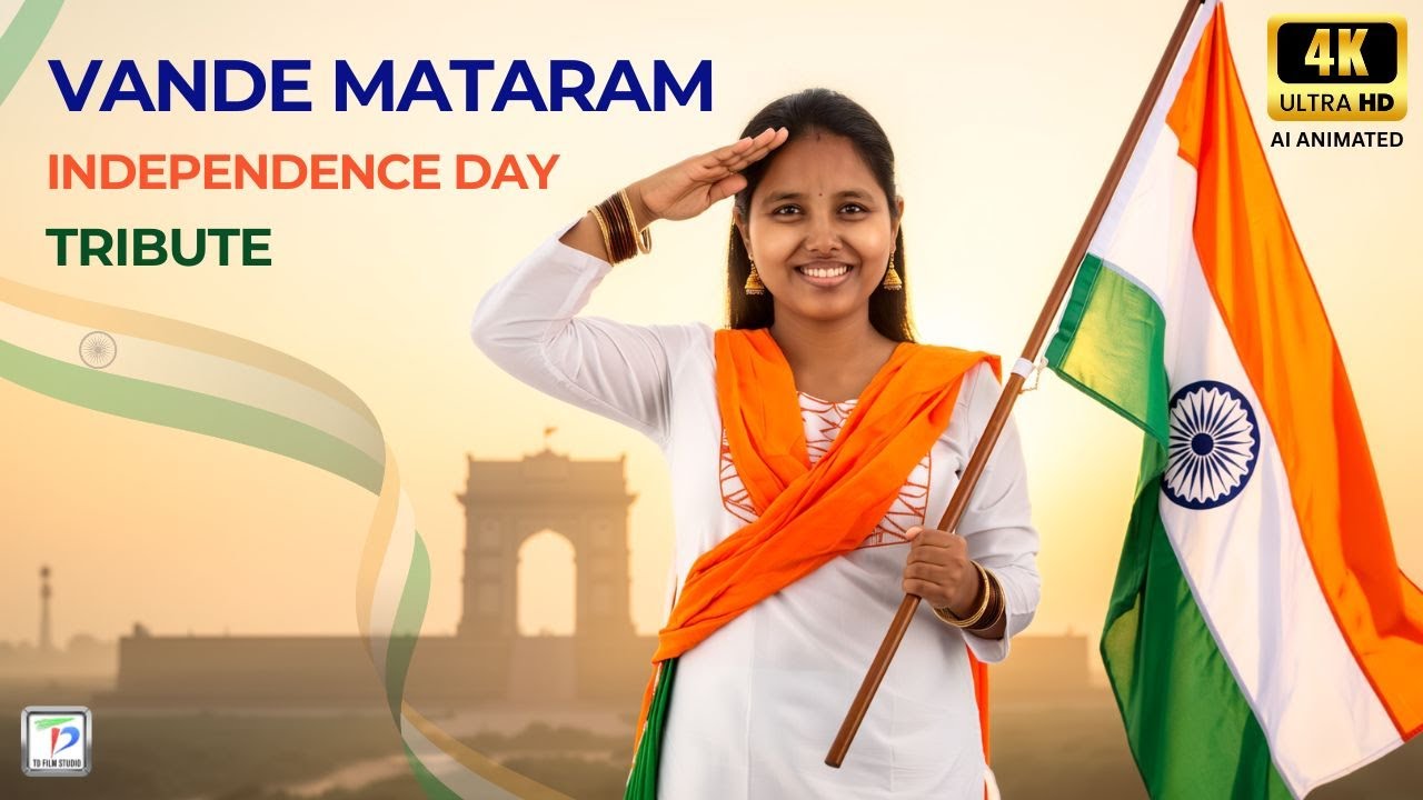 Vande Mataram | Patriotic 4k AI Animated Music Video — Himakhi Dutta, TD Film Studio