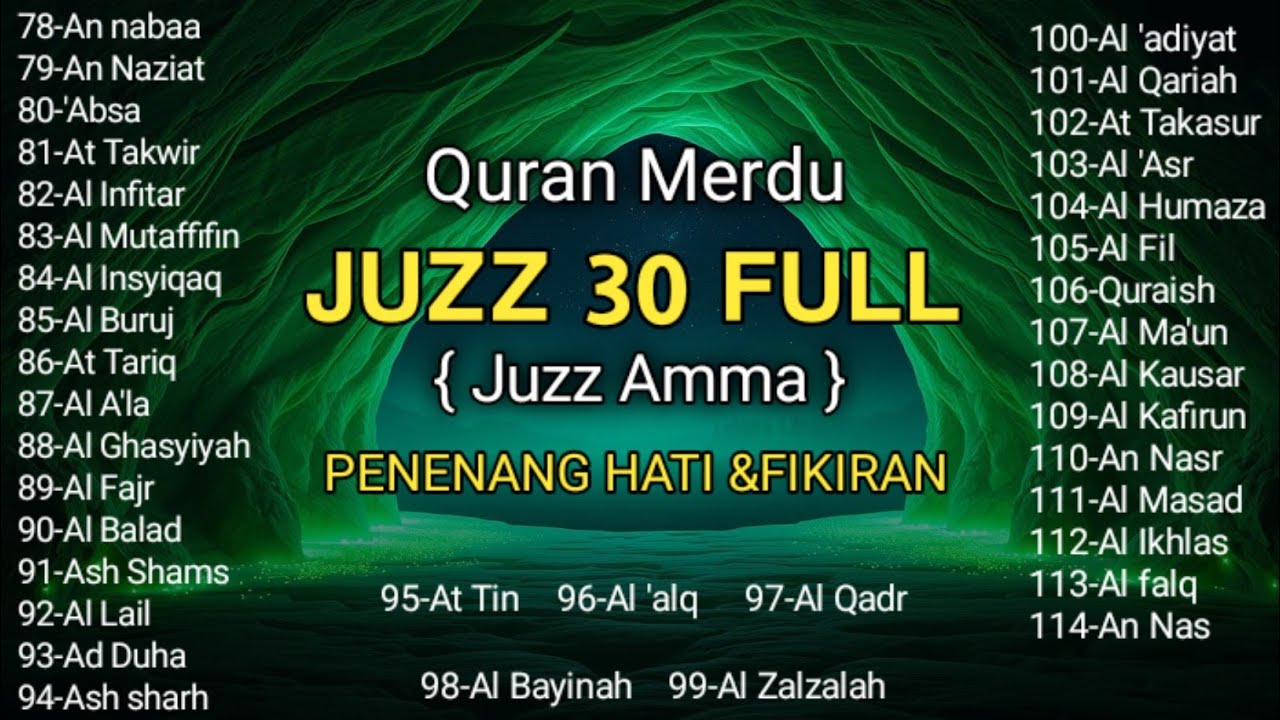 Ngaji Merdu Juz 30 Full ( JUZ AMMA )  Menyambut Malam Lailatul Qadar Terbaru 2026 | Ahmad Al Ajmi